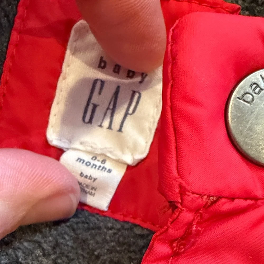 Baby Gap Red Hooded Puffer Jacket Size 2T C17-020